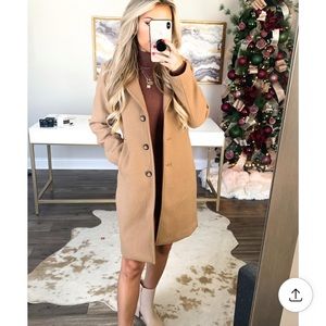 NWT Abercrombie and Fitch Wool-blend Dad Coat